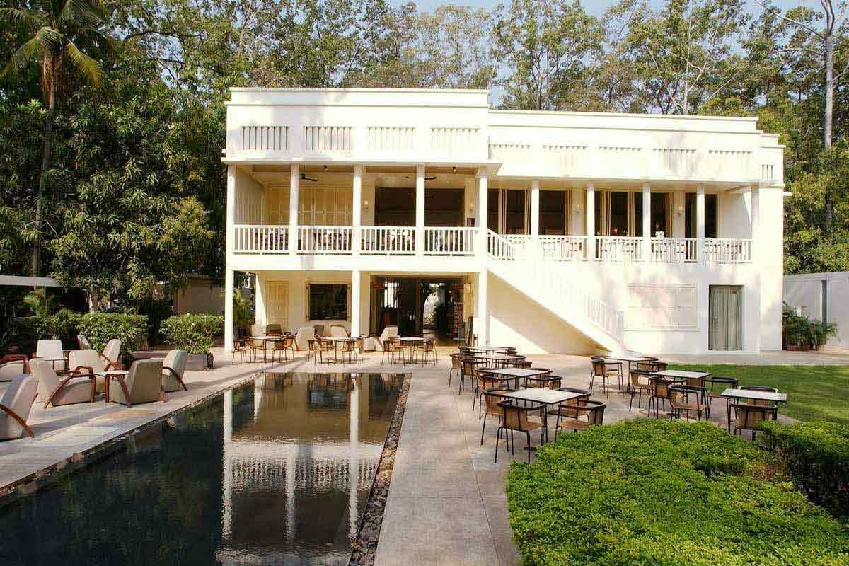 La terrasse du restaurant à Siem Reap